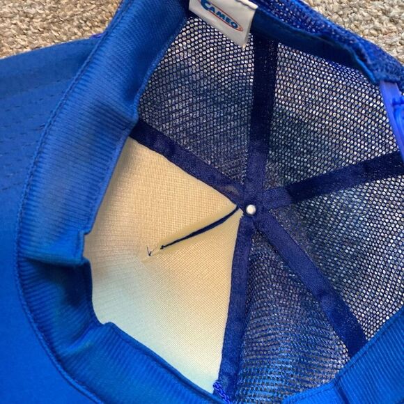 Vintage Blue Rope Baseball Hat SnapBack Novelty Route 66 Mesh - Picture 4 of 7